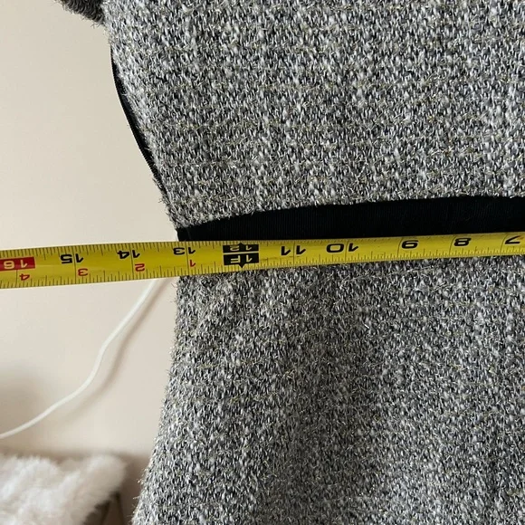 Maje - Silver Tweed Mini Dress - Size 38 (US 6) - Picture 8 of 10